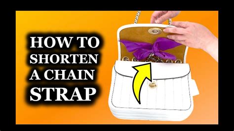 how to shorten chain straps